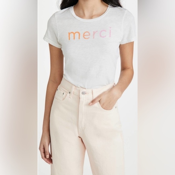 Sundry 'Merci' Women's t-shirt top. Size 2-medium - Picture 1 of 4